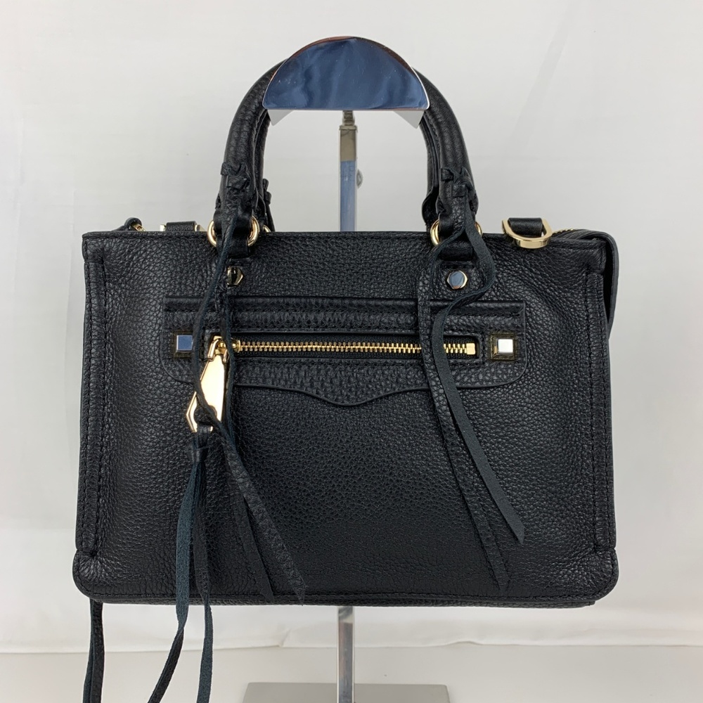 New Rebecca Minkoff Micro Regan Leather Satchel